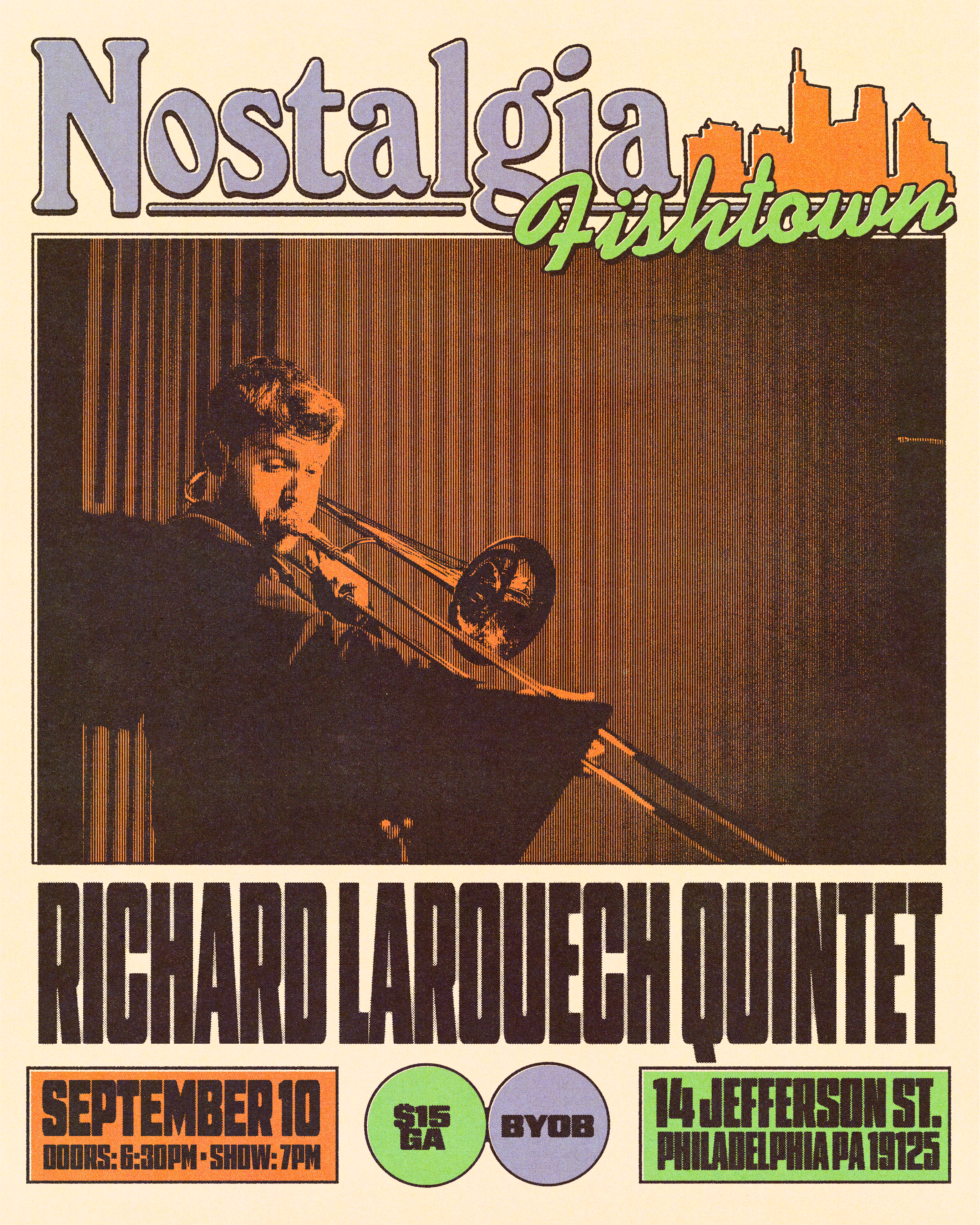 Richard LaRouech Quintet artwork from Nostalgia Fishtown