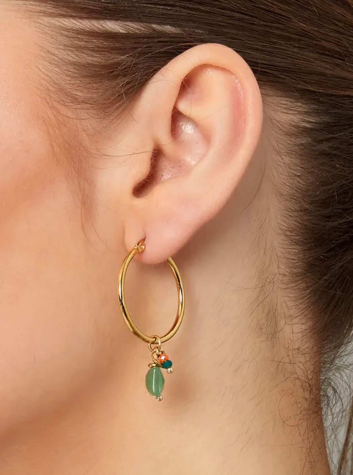 Earring beads bundle - Gold/Green