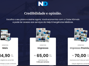 Nova Landig Page e portal do Assinante nd+