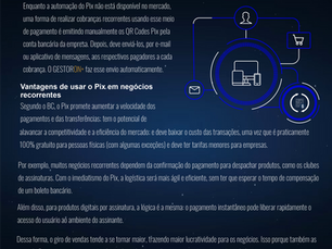 PIX - Cobrança Recorrente
