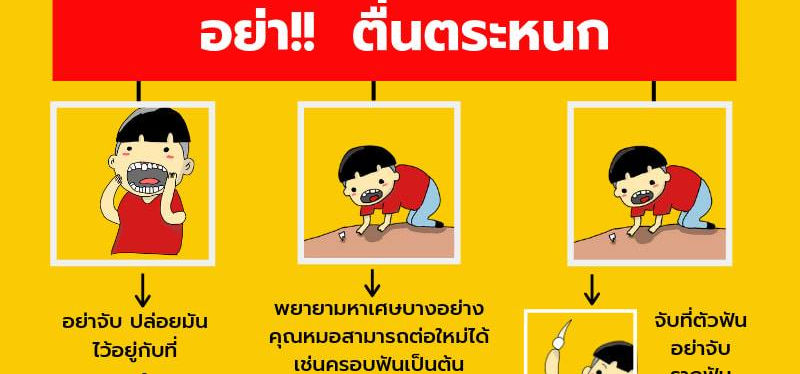 ถ้าเรามีเรื่องทะเลาะวิวาท แล้วฟันได้รับการกระทบกระเทือนจะทำอย่างไร