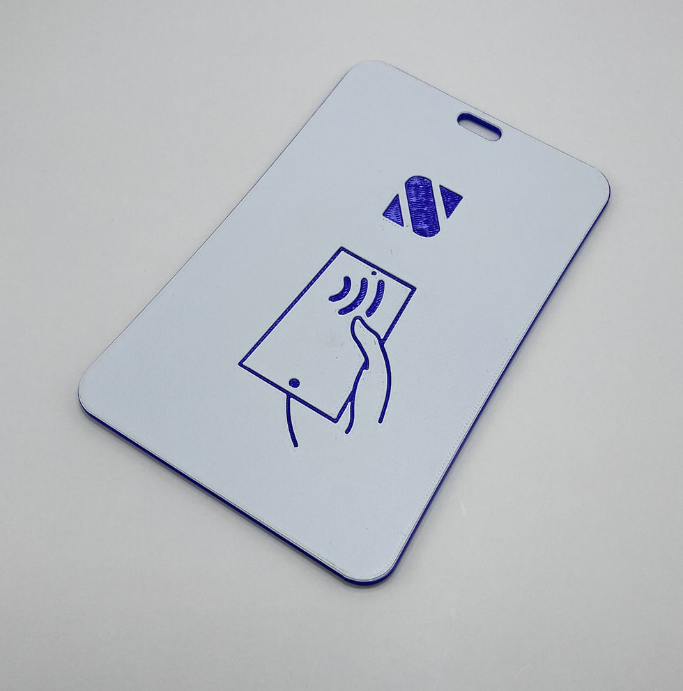 Miniatura: The Loop in white and purple for mobile contactless fundraising.