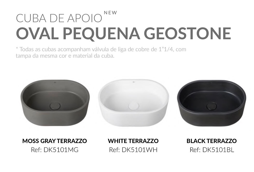 Miniatura: Cuba de apoio Oval pequena  GeoStone