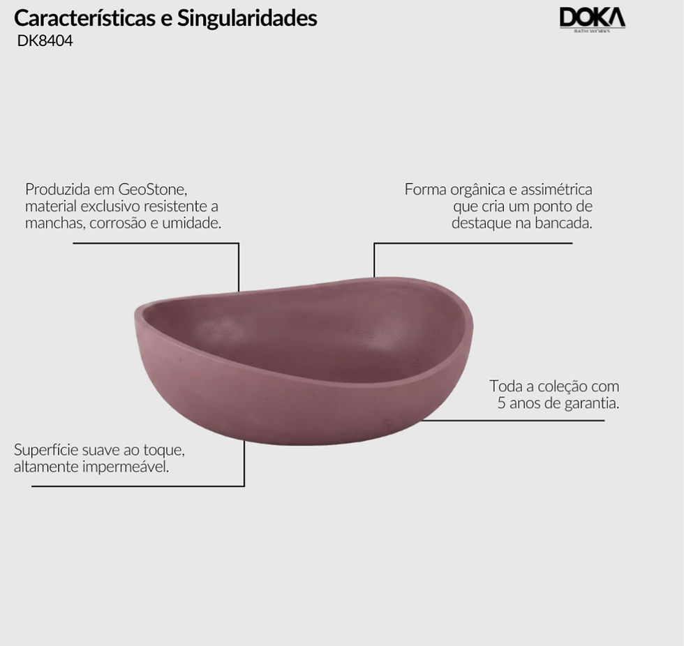Miniatura: Cuba de Apoio Orgânica GeoStone - Doka