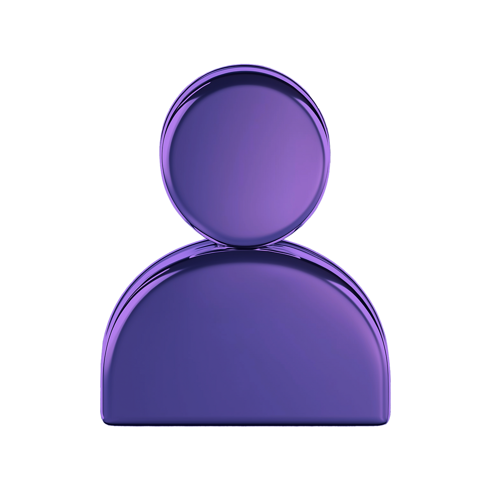 Metallic user icon