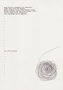 drawing, typed text, At white planet, NaoKo TakaHashi
