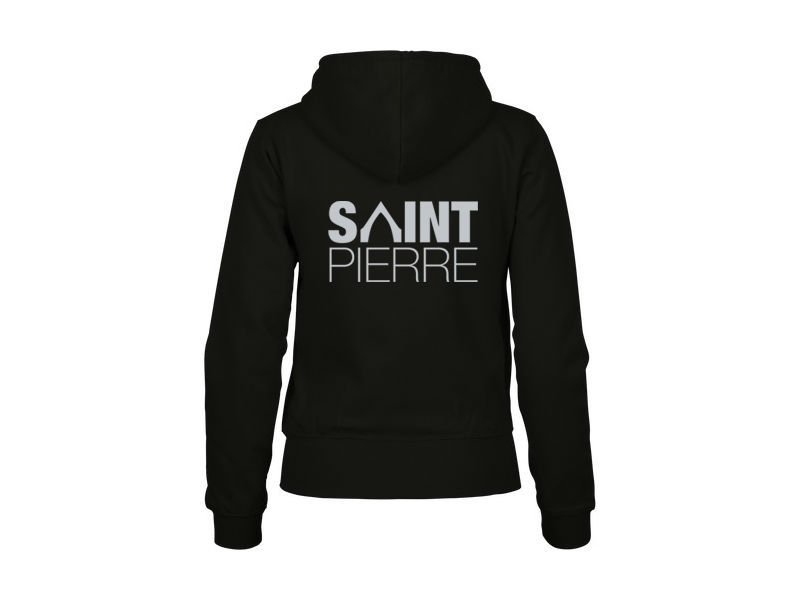 sweat femme capuche et tirette jet-Black-dos