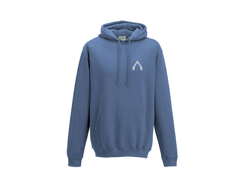 sweat mixte capuche cornflower blue