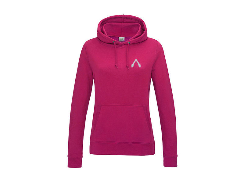 sweat femme capuche hot pink