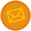Icono de correo Circular
