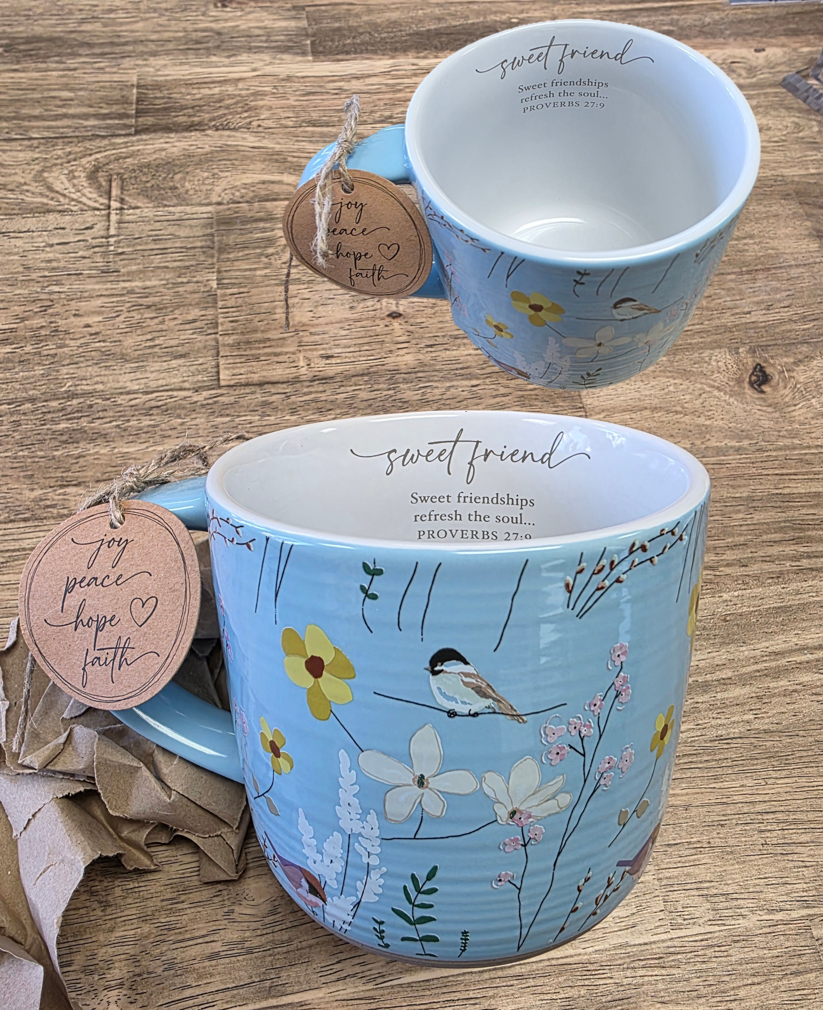 Coffee Mug Sweet Friend Floral Bird