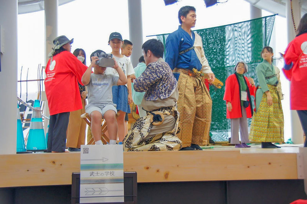 VRで迫力ある流鏑馬を体験