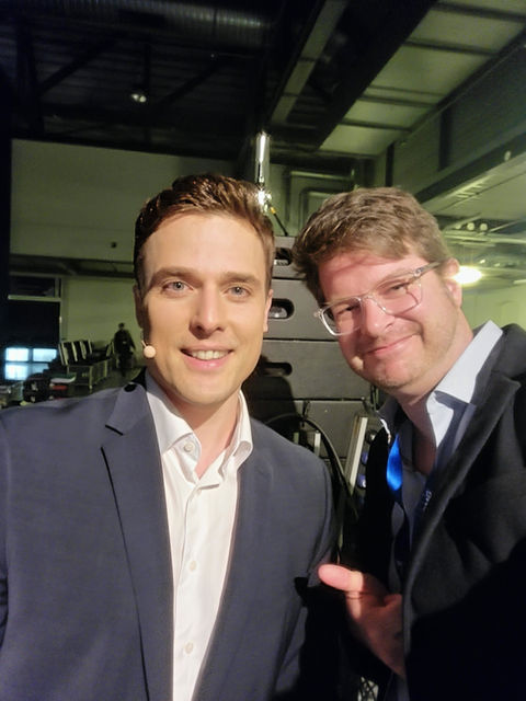 Dr. Rüdiger Maas und Consrantin Schreiber im Gespräch