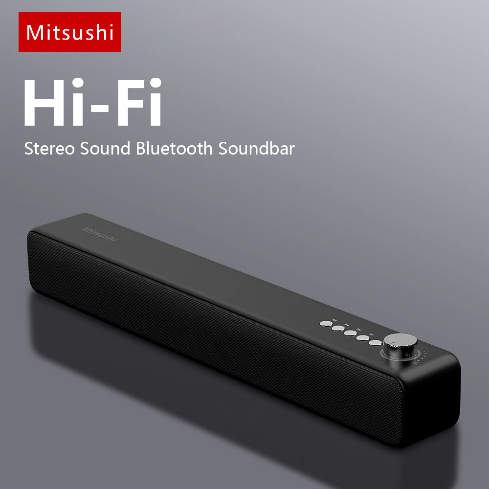 Mitsushi Electronics BT04 Bluetooth Speaker Hi-Fi Sound Stereo Soundbar