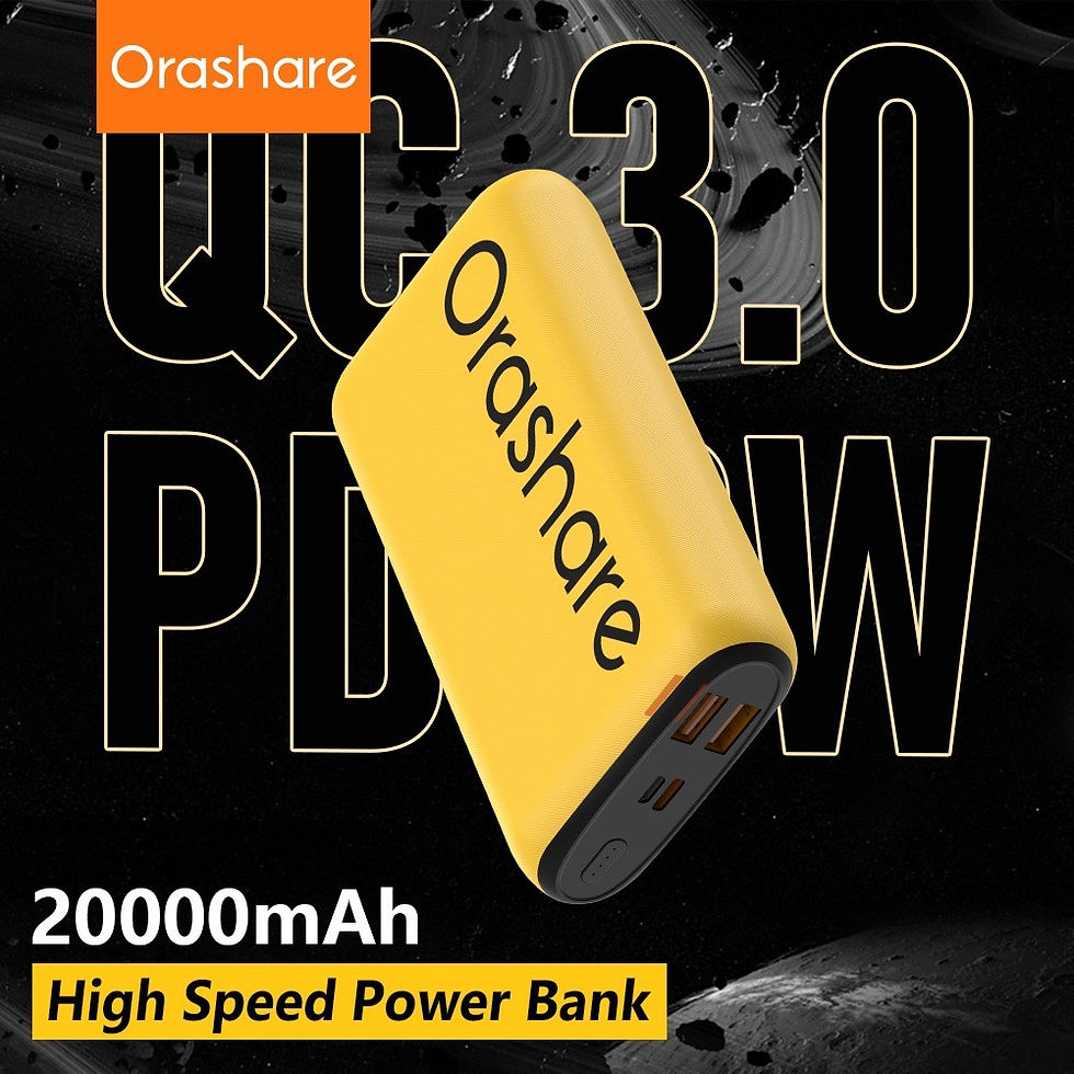 Thumbnail: Orashare O20 20000mAh Powerbank Fast Charging Large Capacity Dual USB Output