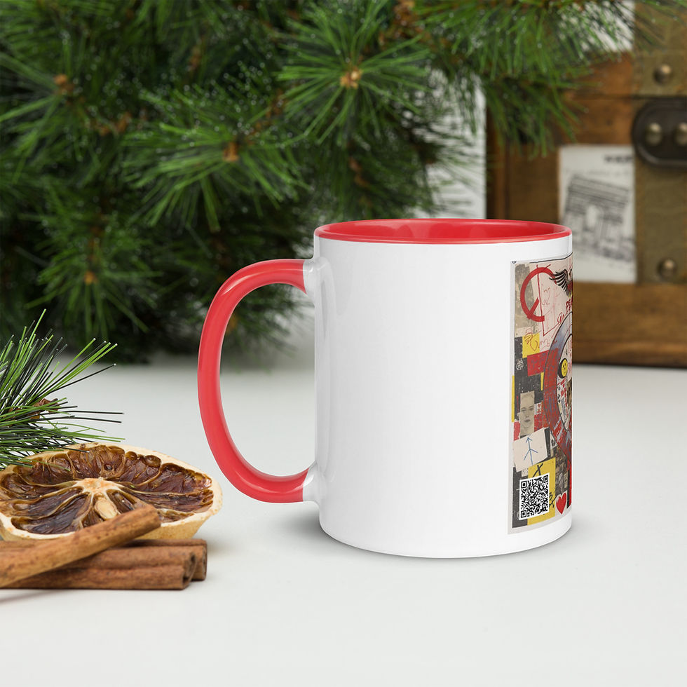 Thumbnail: Peace Love and Understanding Mug with Color Inside