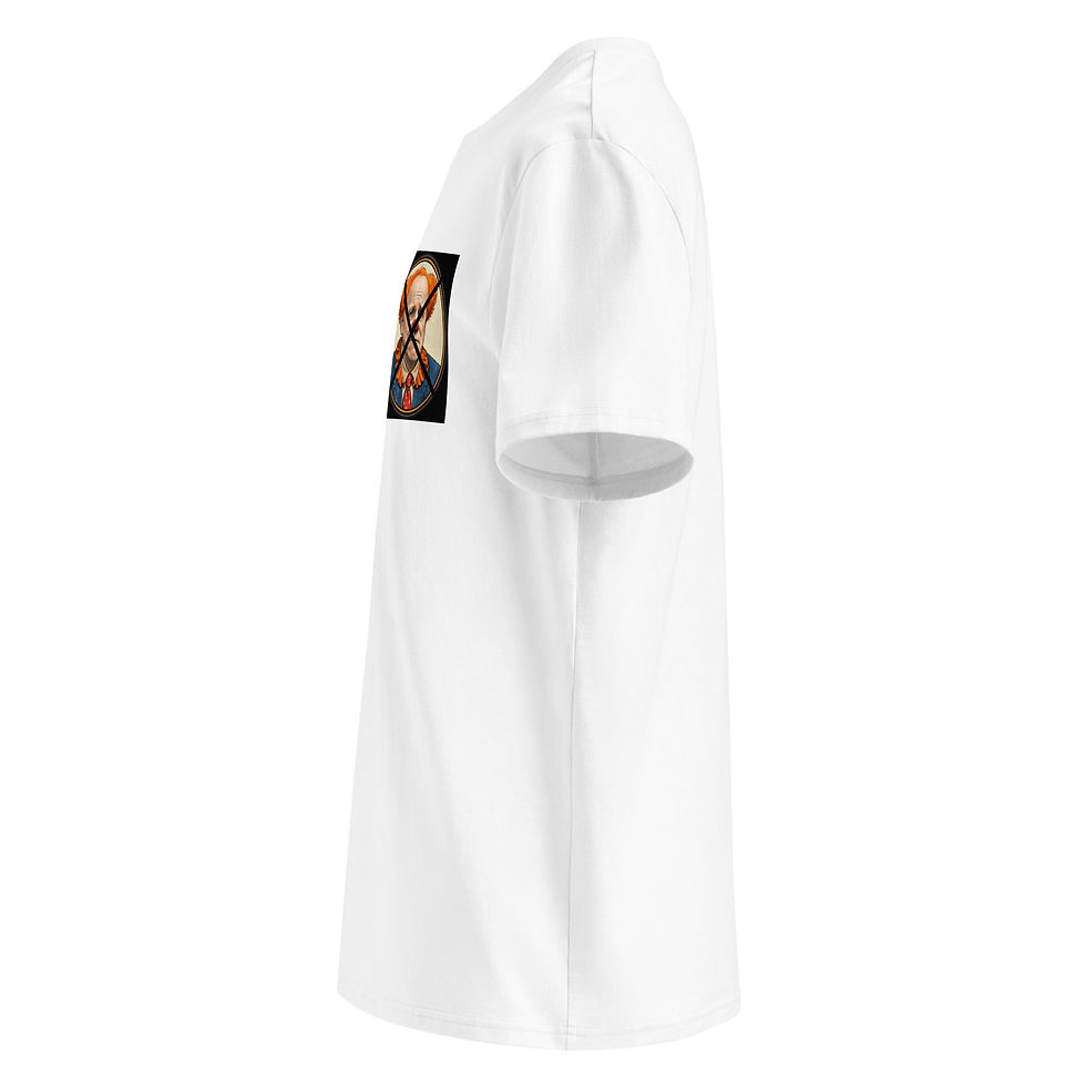 Thumbnail: "No CLOWNS" Unisex organic cotton t-shirt