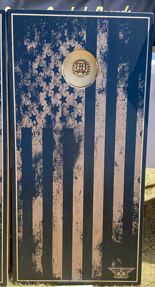 Greyscale American Flag | Booyah Boards