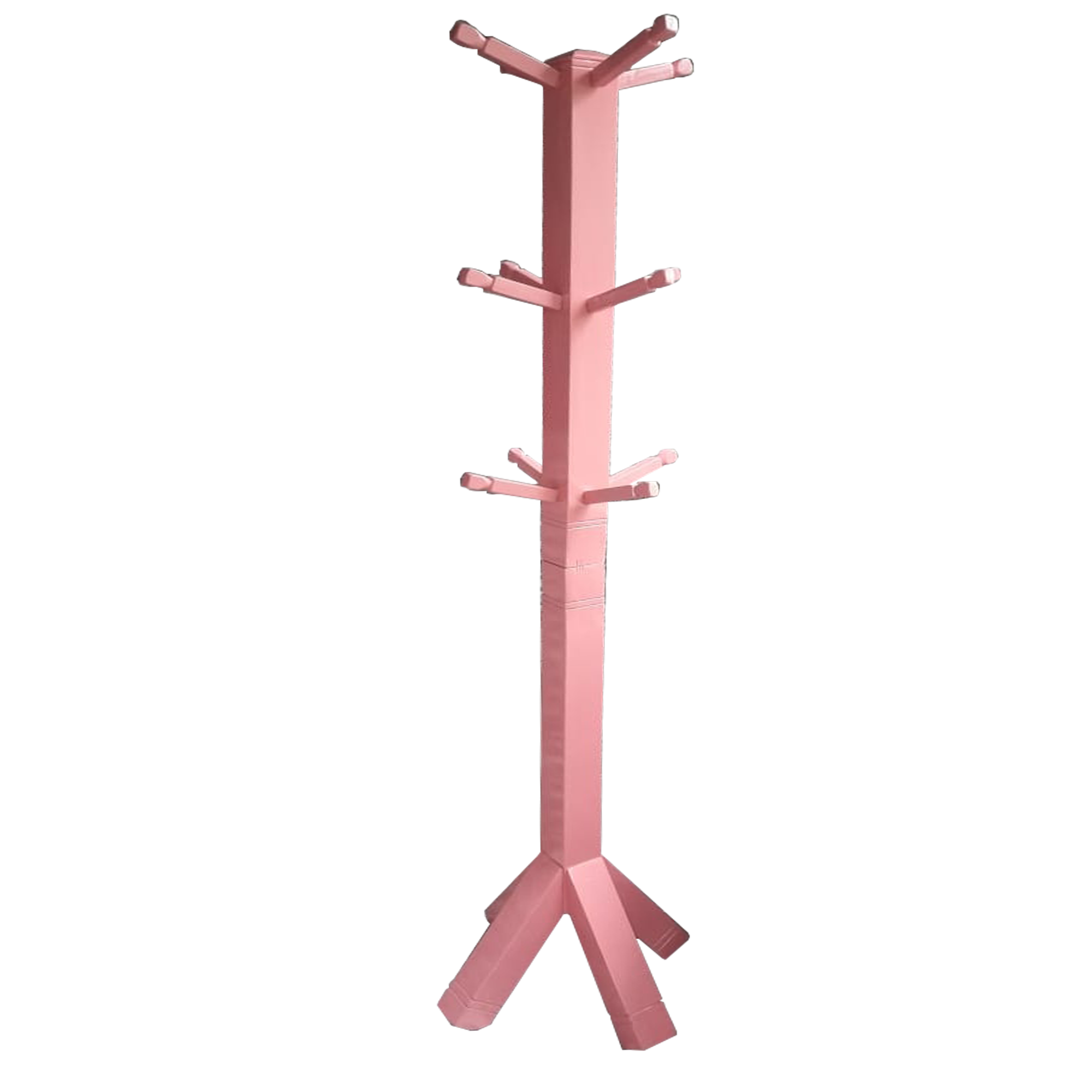 Ref. Artesanía 0142 Perchero madera rosado