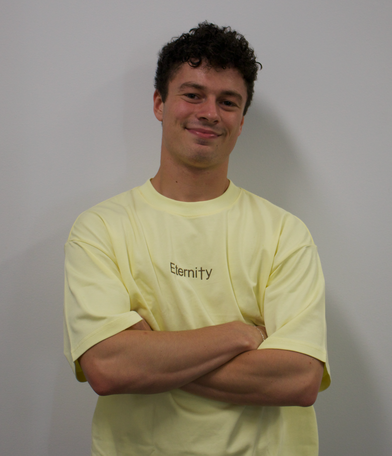 Unisex Magnolia cream T shirt- Centre logo