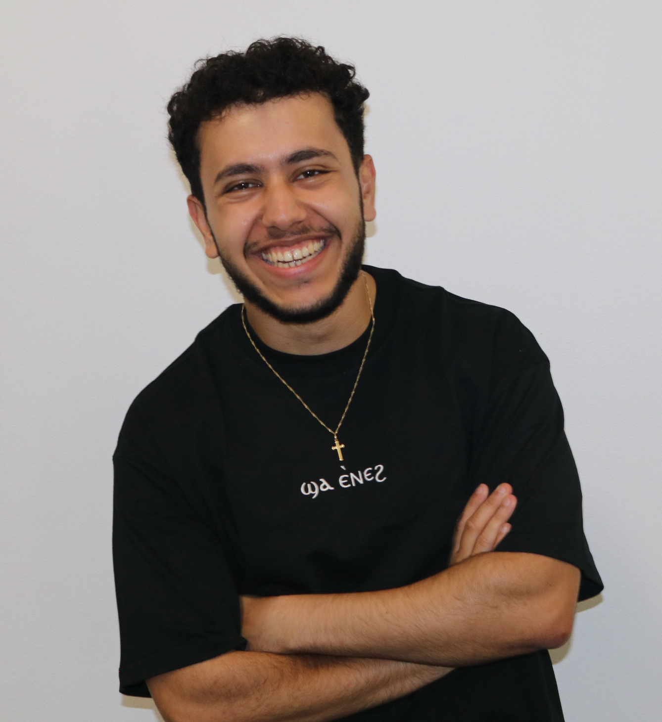 Unisex coptic centre logo black shirt