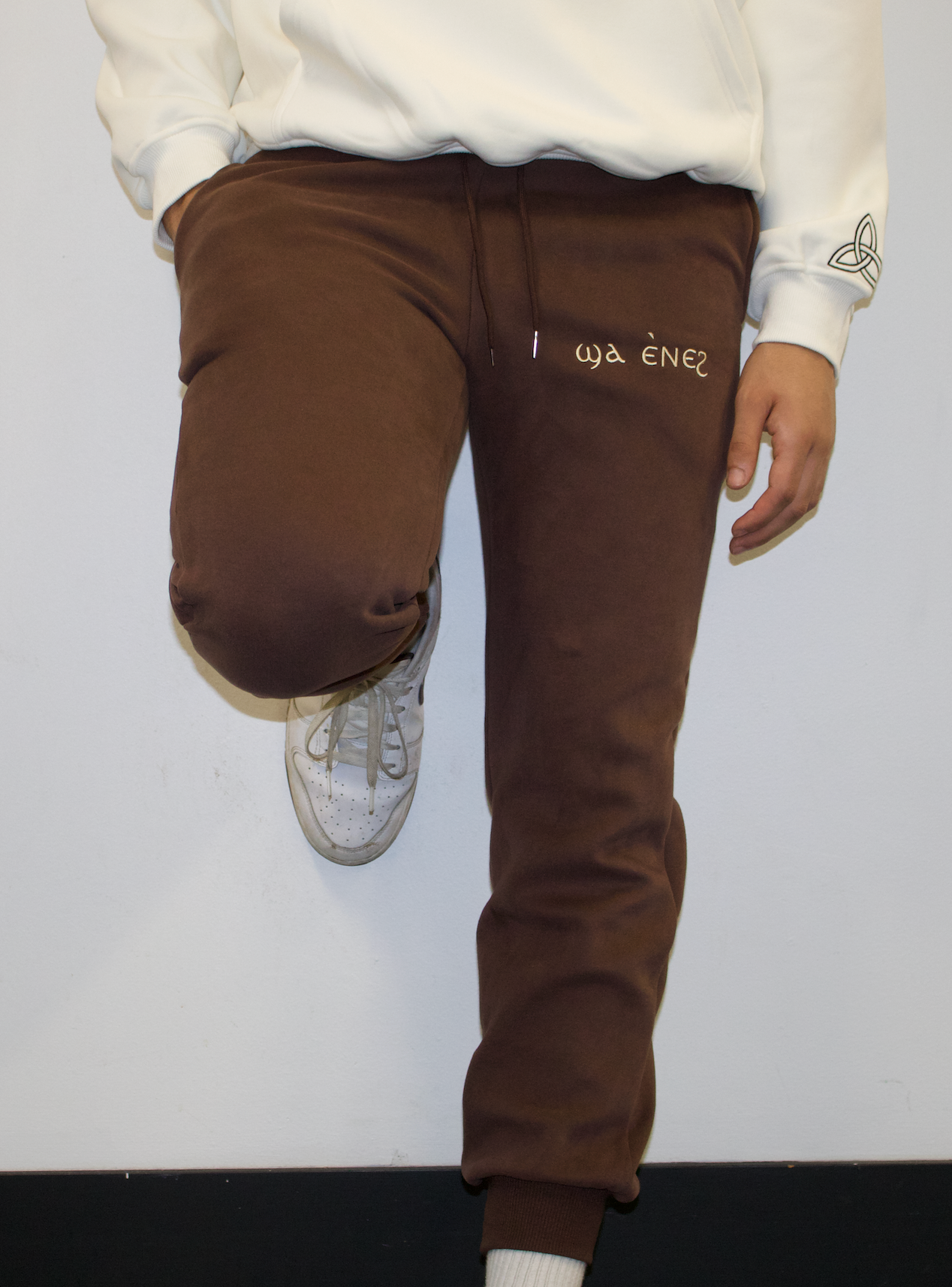 Brown Coptic tracksuit