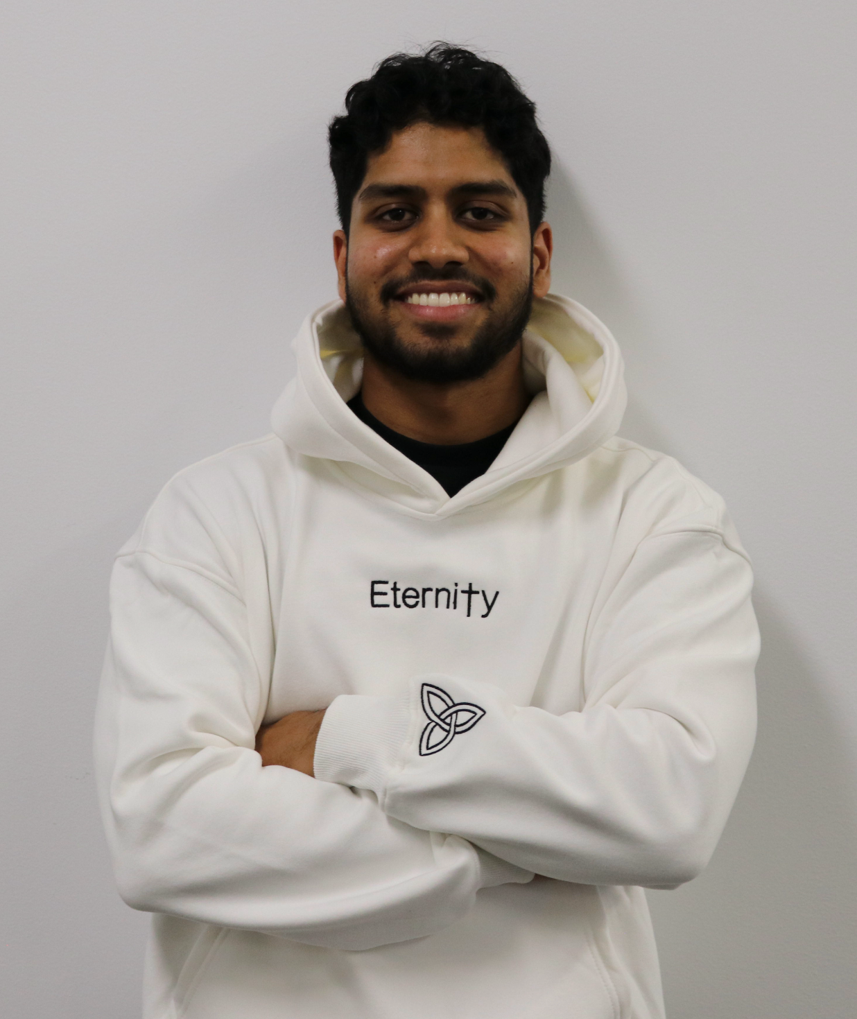 Unisex Eternity white hoodie