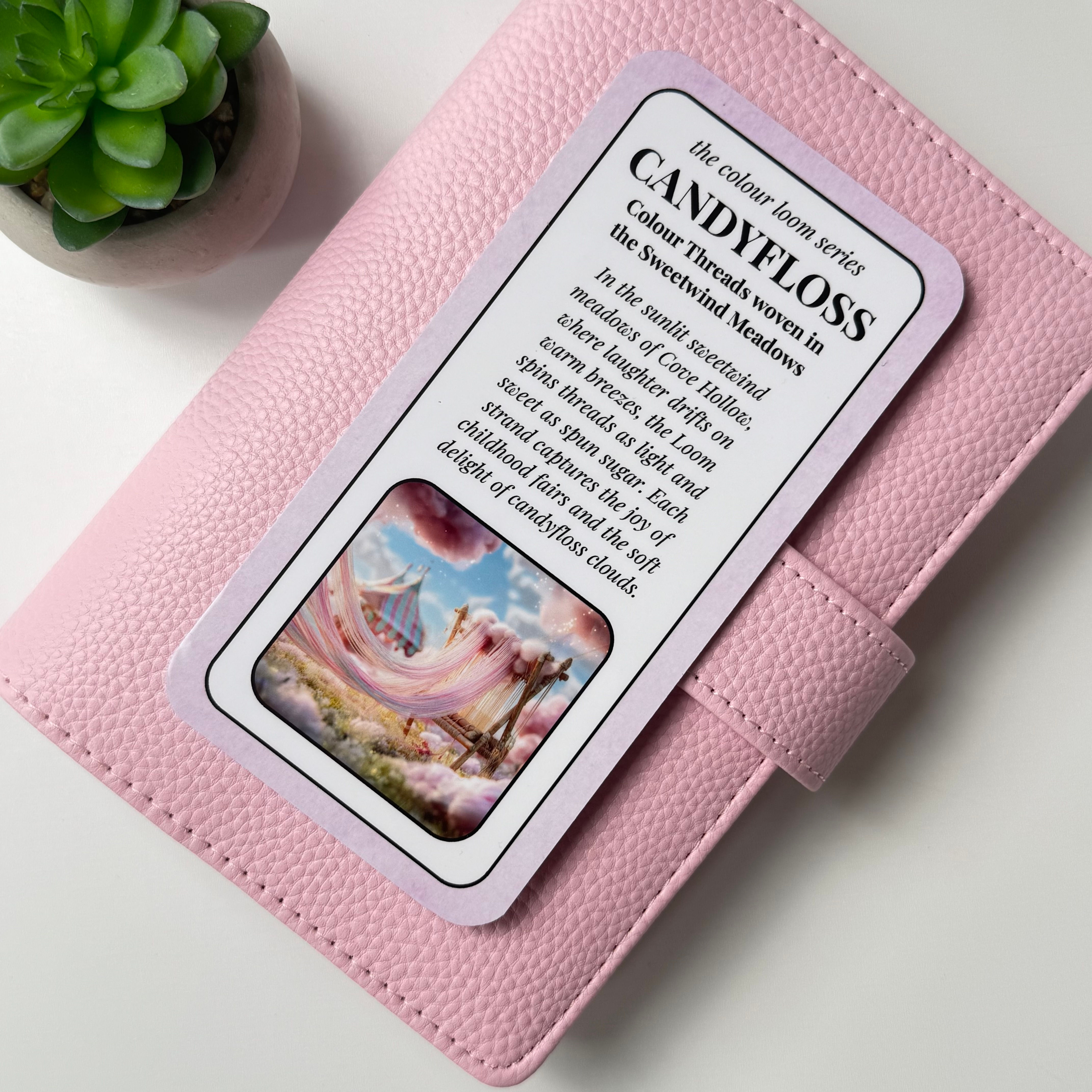 Pebble A6 Ring Binder – Candy Floss (Baby Pink)