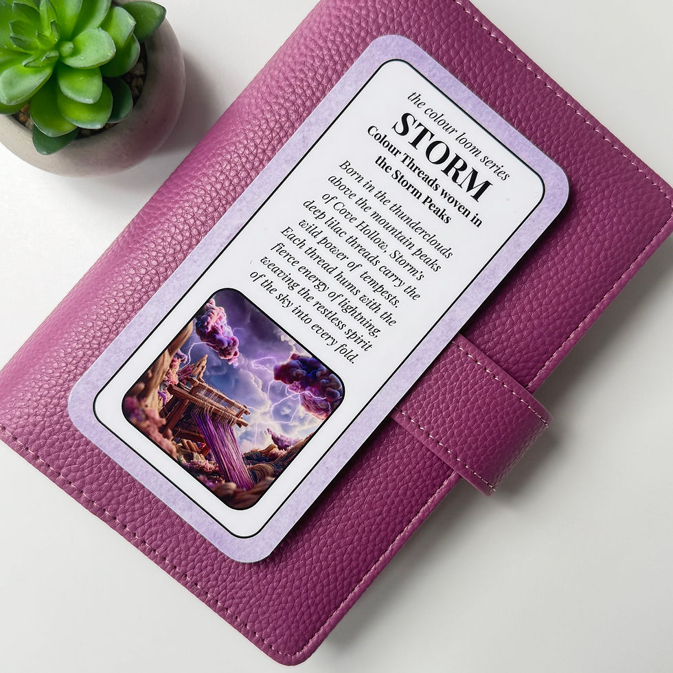Pebble A6 Ring Binder – Storm (Dark Lilac)