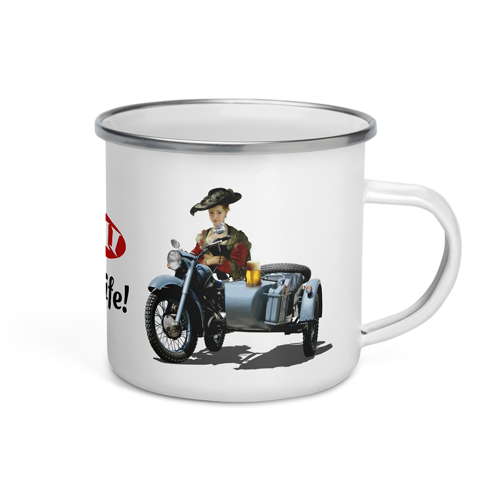 Thumbnail: Art is Life Enamel Mug