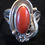 Thumbnail: Native American Sterling SIlver  AkA Coral Ring SZ 6