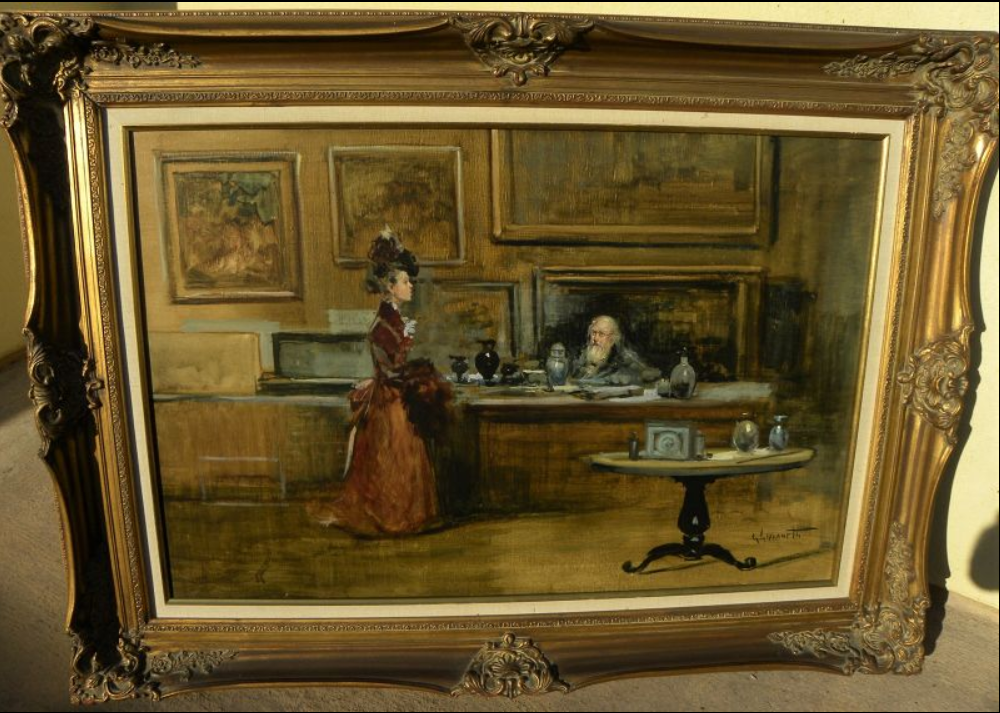 GIORDANO GIOVANETTI (1906-1973) Antique Oil  Painting