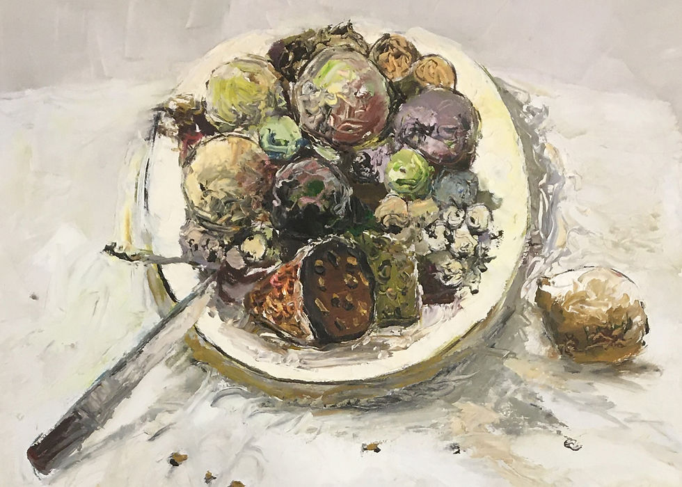 Thumbnail: Artist Original Oil Painting Still LIfe 20x24 inch