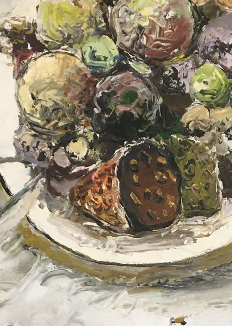 Thumbnail: Artist Original Oil Painting Still LIfe 20x24 inch