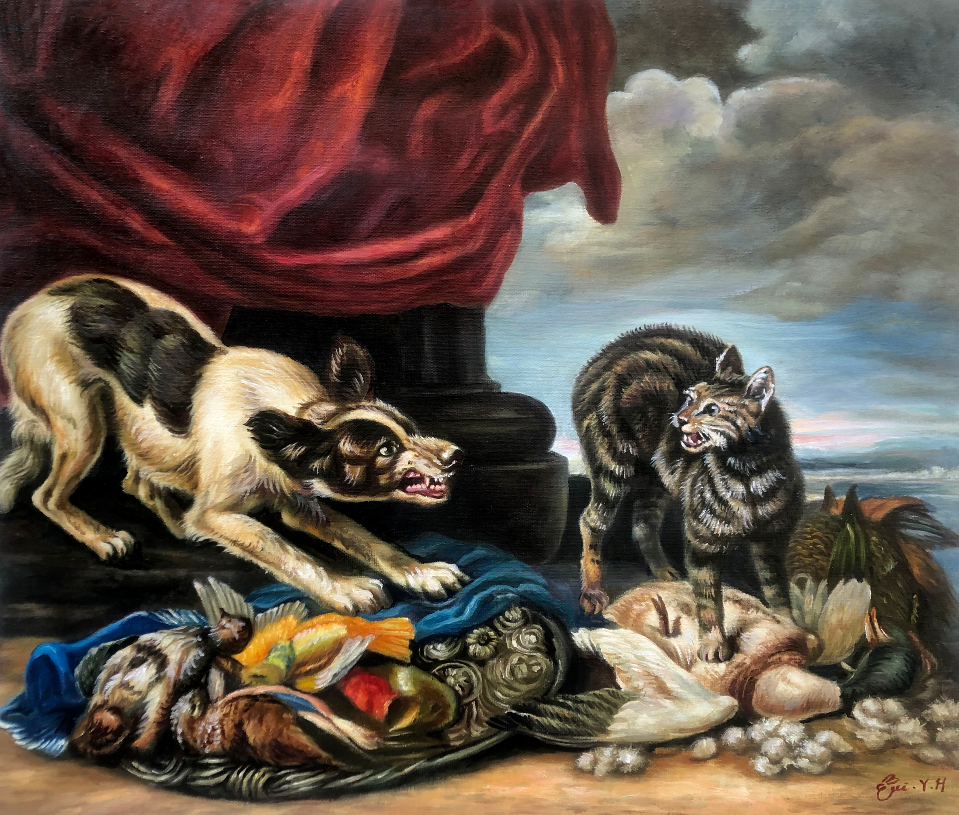 Oil Painting The Closest enemy