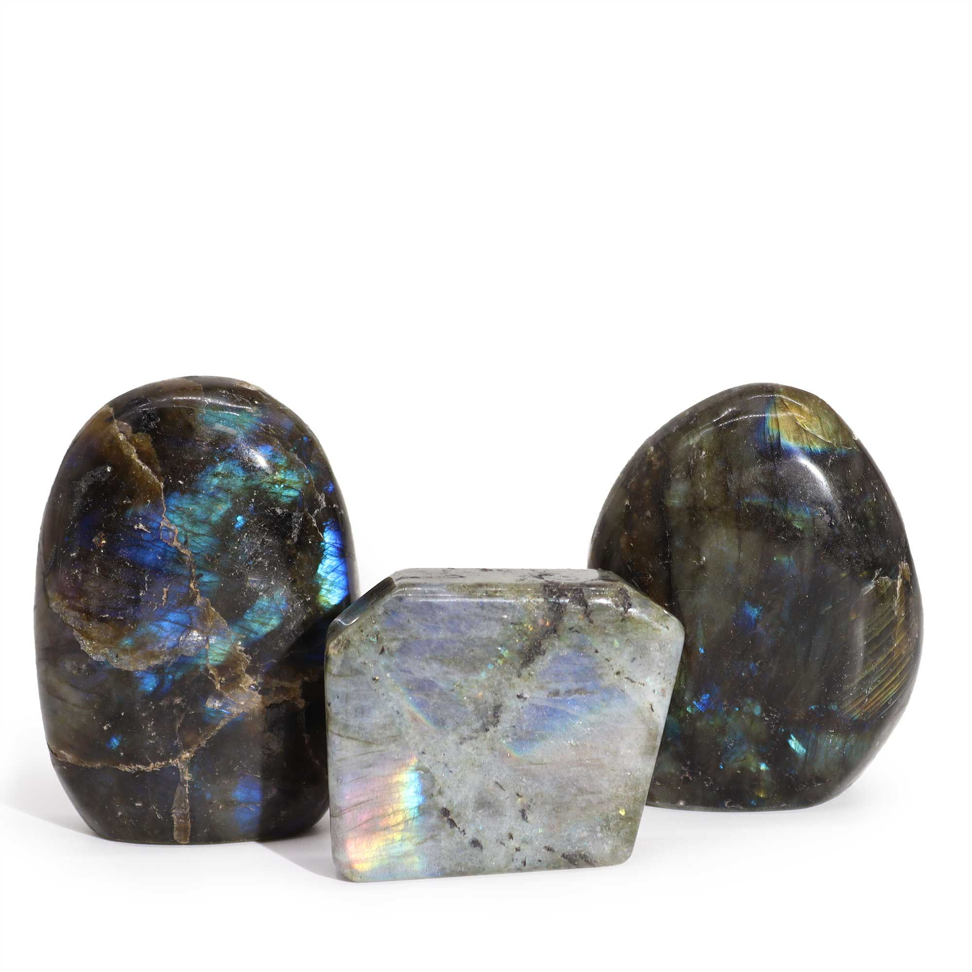 Labradorite de Madagáscar em forma Solene