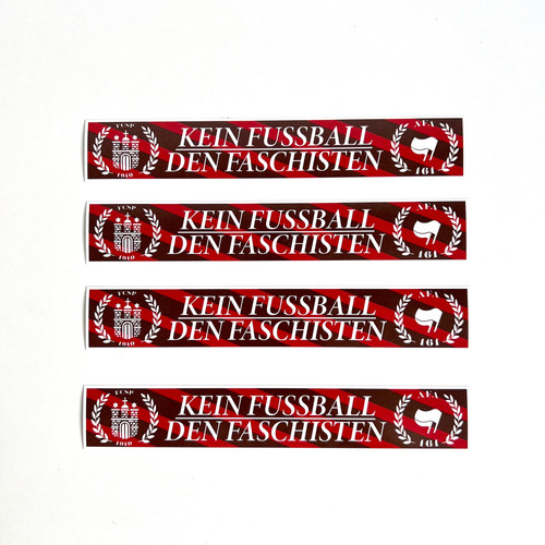 "Kein Fussball den Faschisten" 20 Aufkleber Stpauliaufkleber