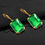 Thumbnail: Earrings For Women 14k gold Jewelry Real 925 Sterling Silver Created Green Emera