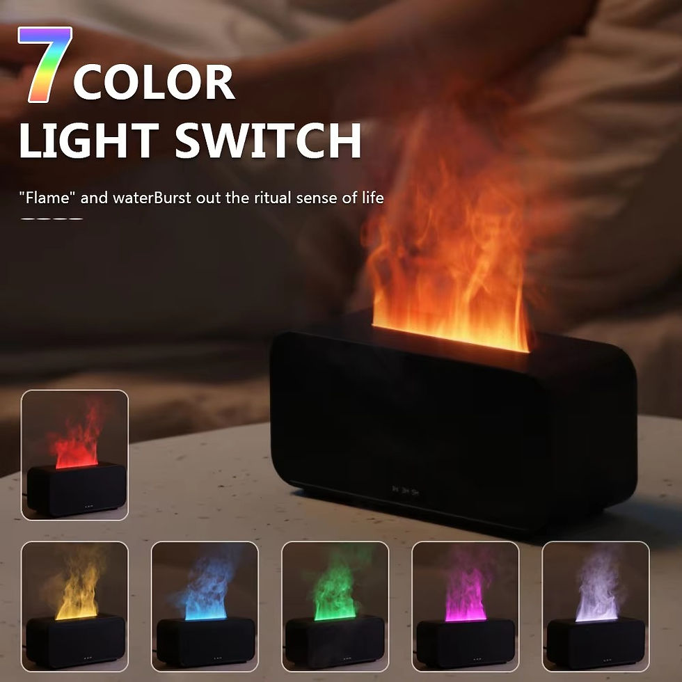 Humidifier Flame Aromatherapy Diffuser Can Add Essential Oils 7 Colours Flame Di