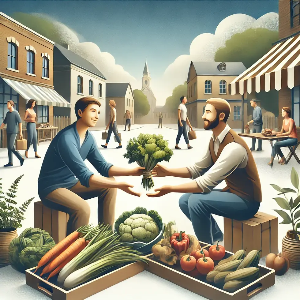 exchange goods without involving money
