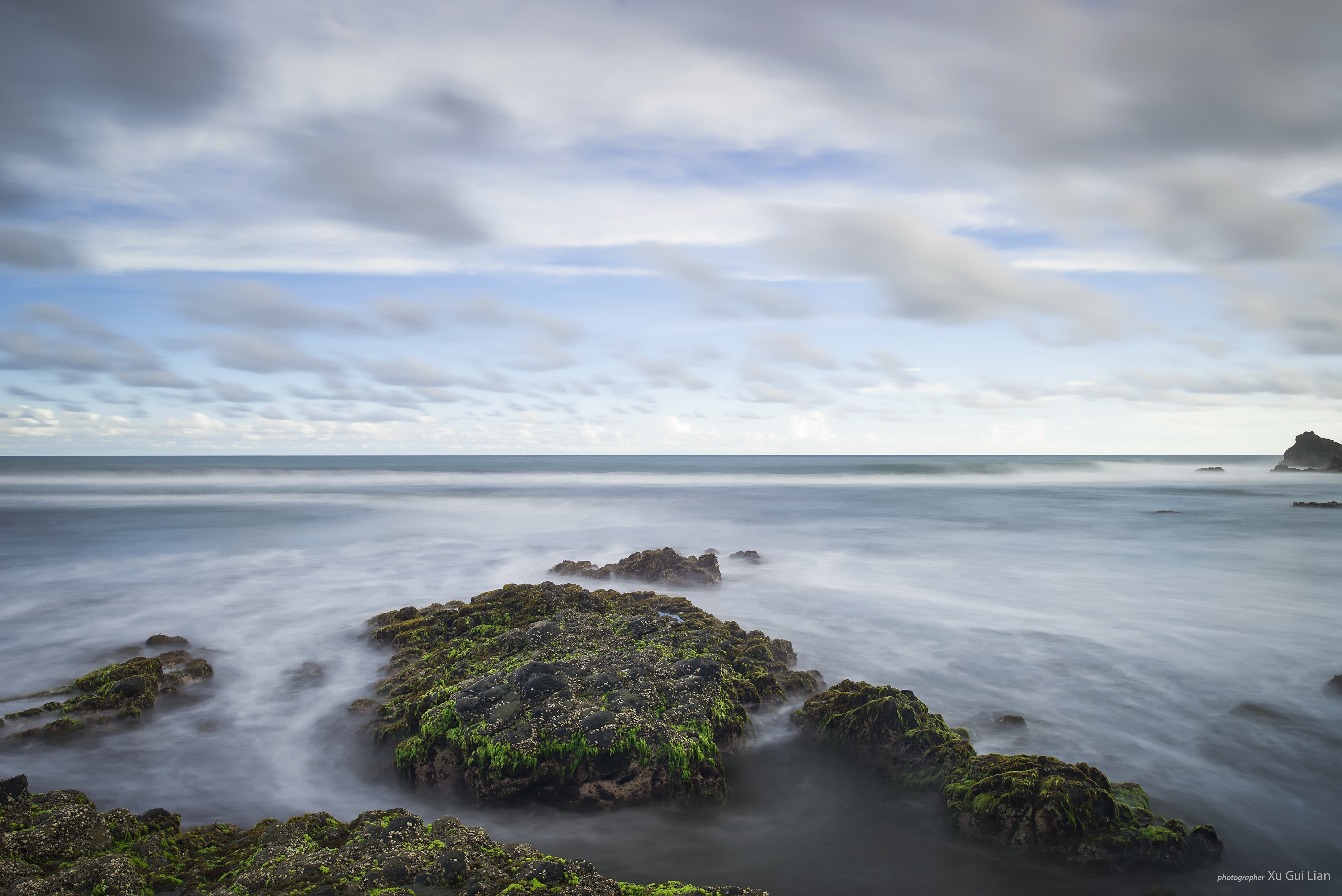Blue Sea Cloud Day