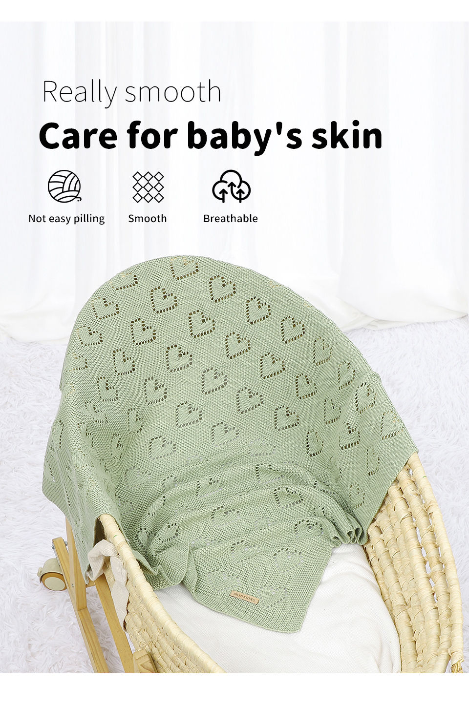 Thumbnail: Little Paws Knitted Baby Blanket