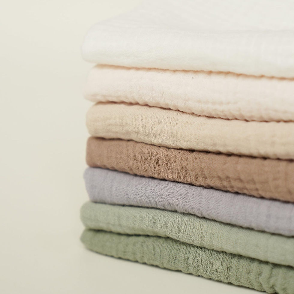 Thumbnail: Little Paws Cotton Baby Burp Cloth Set