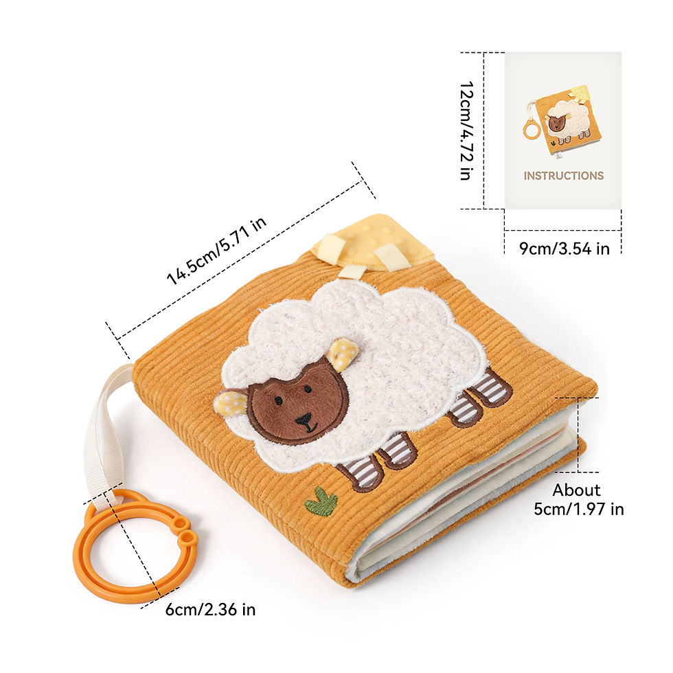 Thumbnail: Little Paws Baby Sensory Gift Set — Cloth Book & Washcloths