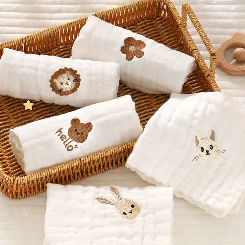 Thumbnail: Little Paws Cotton Baby Burp Cloths