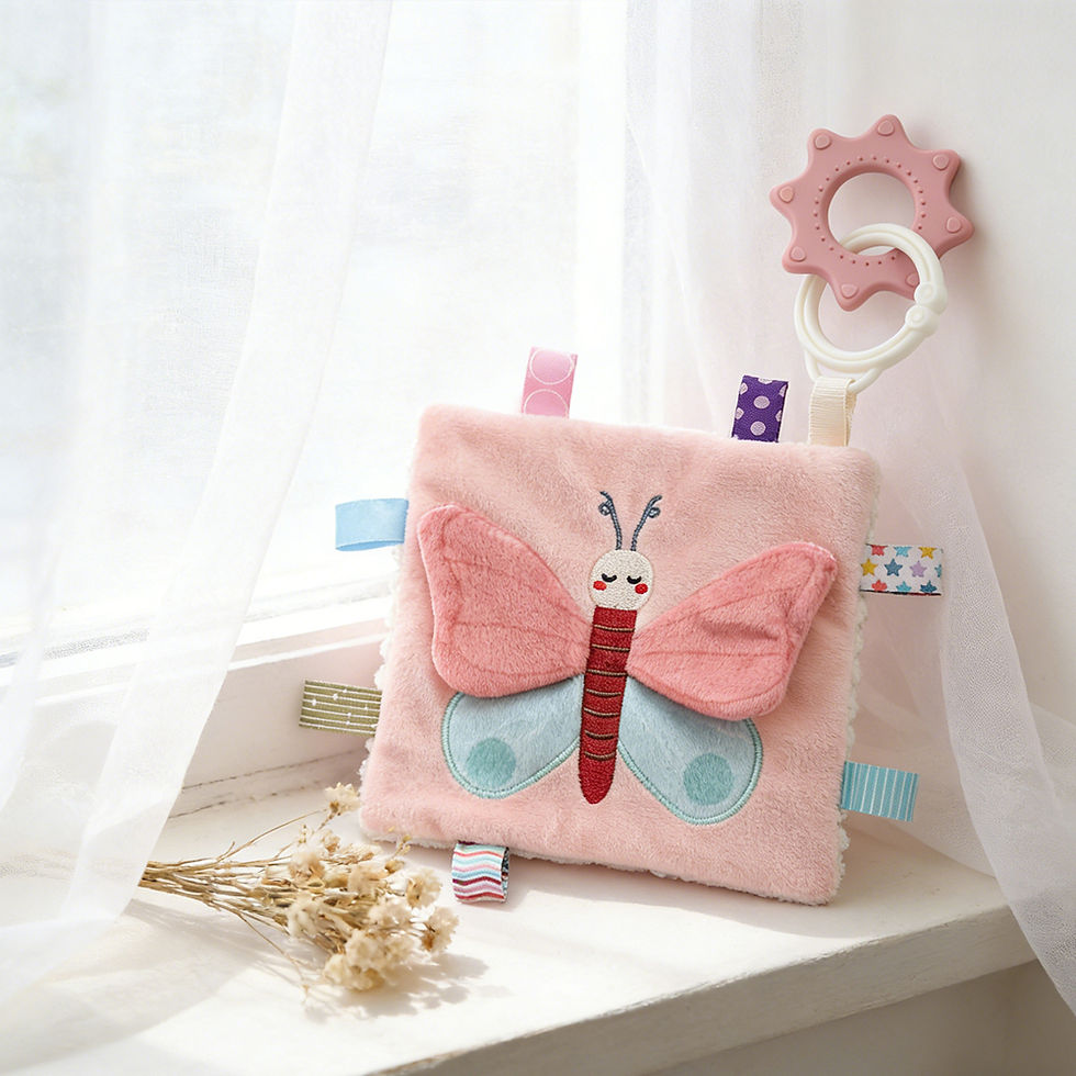 Thumbnail: Little Paws Baby Sensory Gift Set — Cloth Book & Washcloths