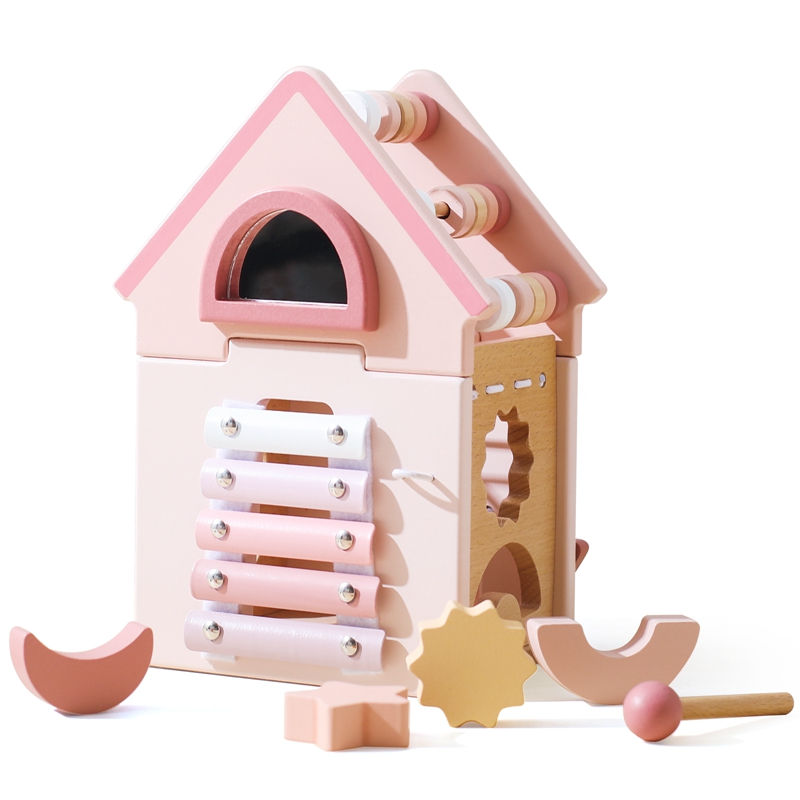Thumbnail: Little Paws Wooden Activity Cube — 5-in-1 Forest Montessori Toy