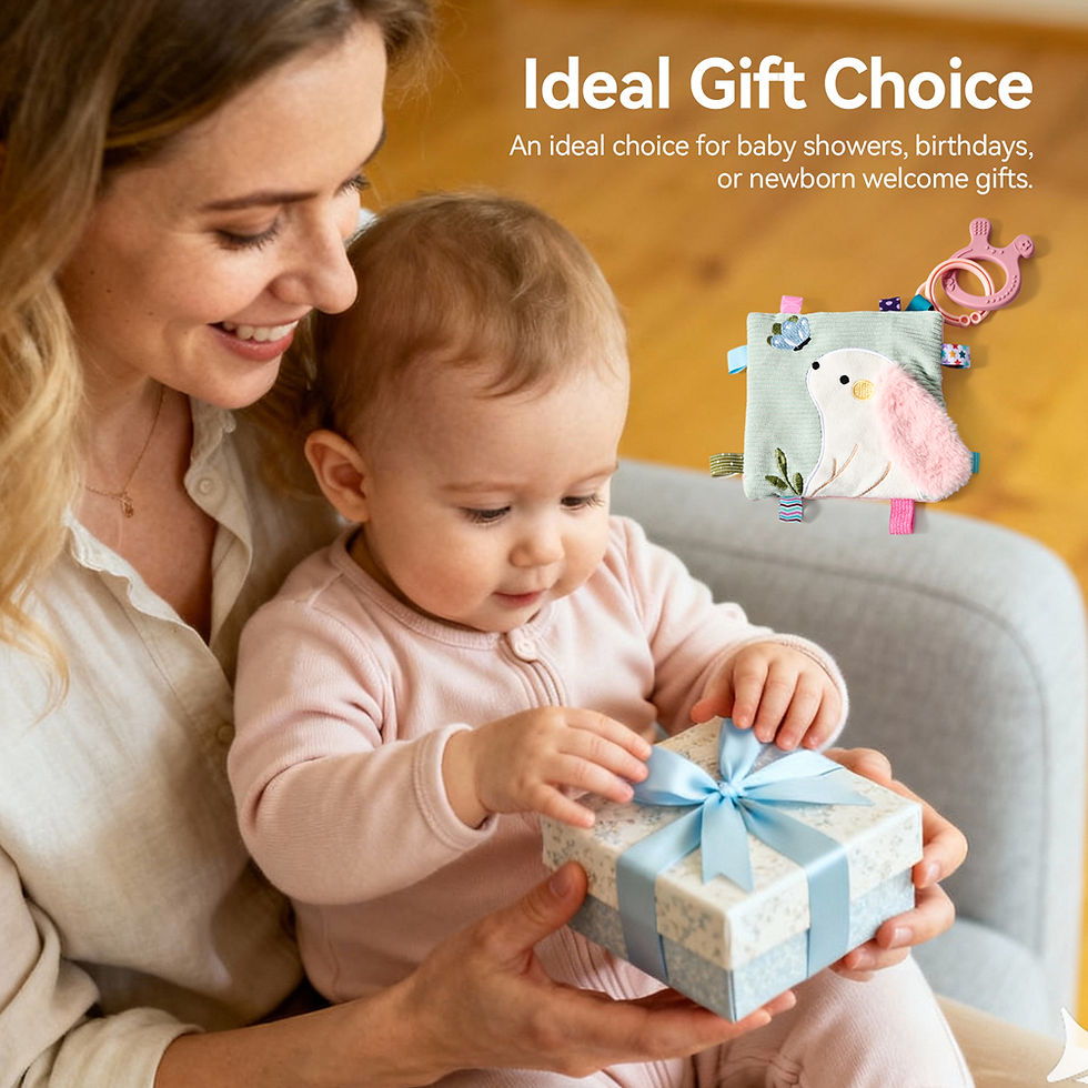 Thumbnail: Little Paws Baby Sensory Gift Set — Cloth Book & Washcloths