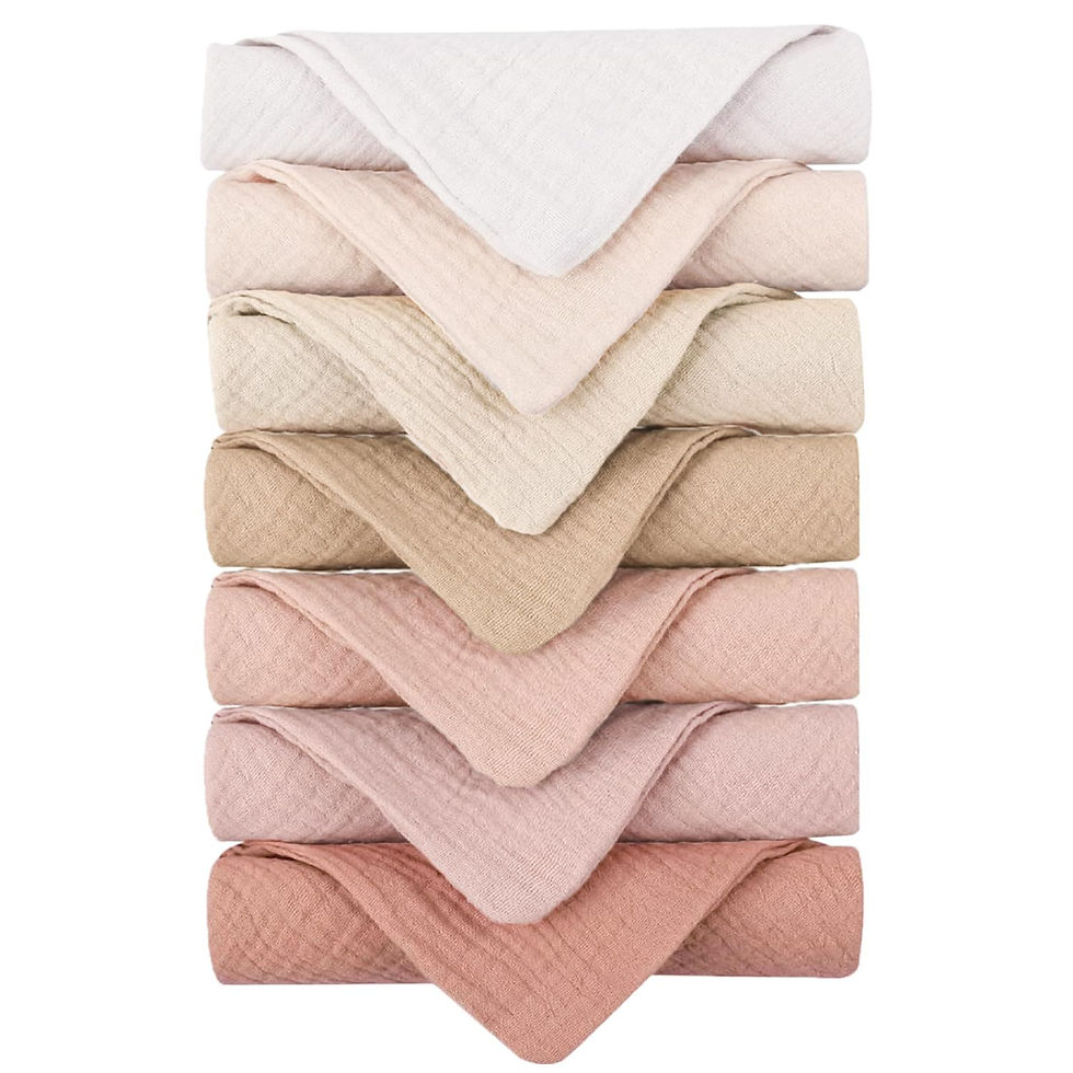 Thumbnail: Little Paws Cotton Baby Burp Cloth Set