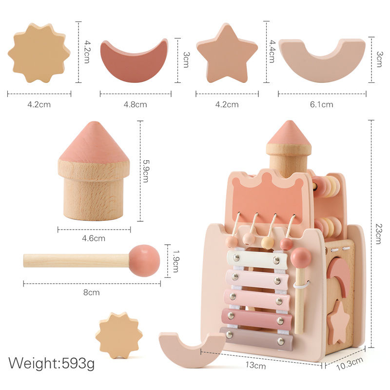 Thumbnail: Little Paws Wooden Activity Cube — 5-in-1 Forest Montessori Toy